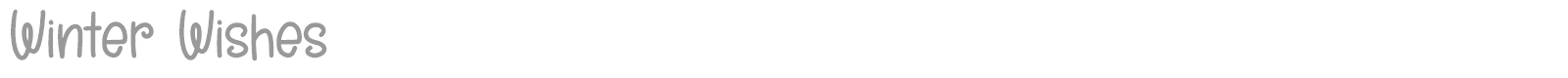 Winter Wishes font preview
